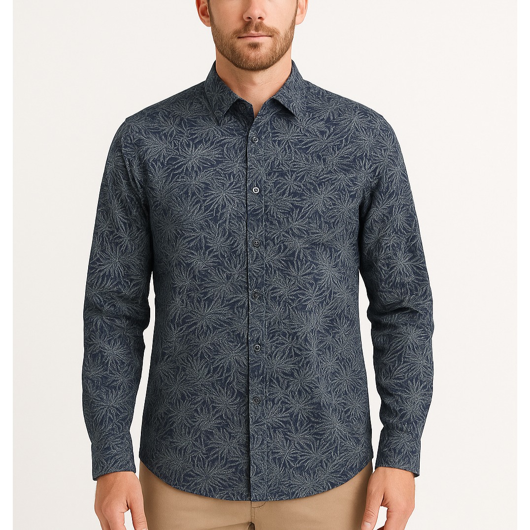 Johnnie-O Rand Top Shelf Mens Medium M Button Up Shirt In Wake Blue New!